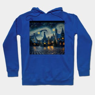 Starry Night Over Hogsmeade Village Hoodie